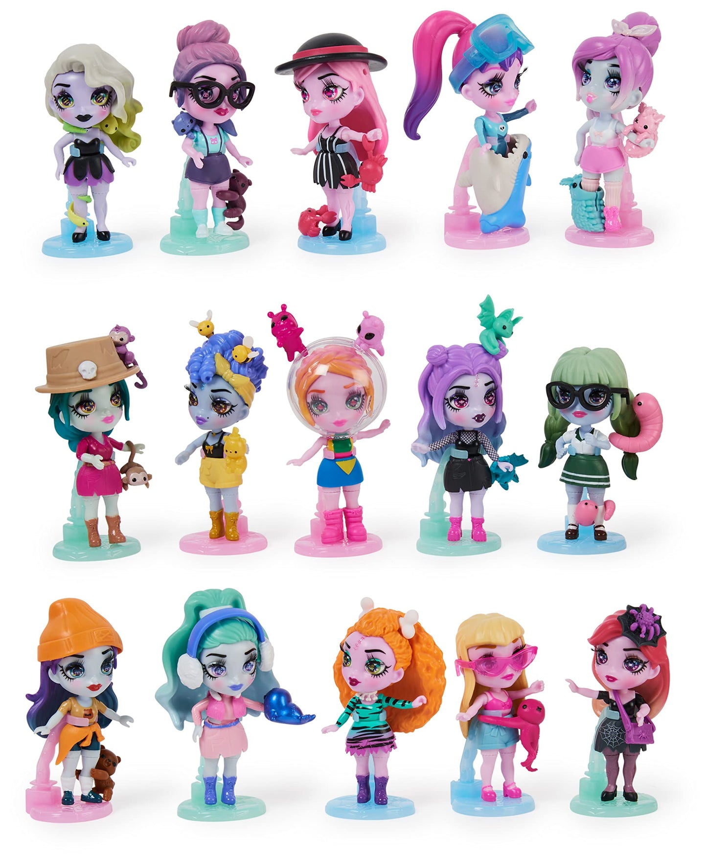 Zombaes Forever, Wild Vibes, Zombie-Sammelfigur, Puppenzubehör und Spielzeugsarg (Designs können variieren), 8,9cm, Kinderspielzeug für Mädchen