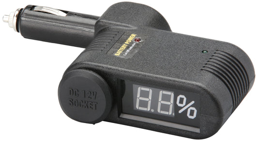 Unitec 77096 KFZ-Batteriew„chter, mit 12 Volt Kupplung, Black, 0