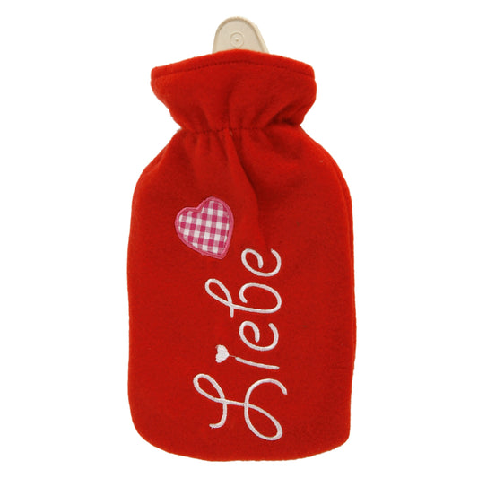 Wärmflasche mit Fleecebezug 2000ml LIEBE 409981