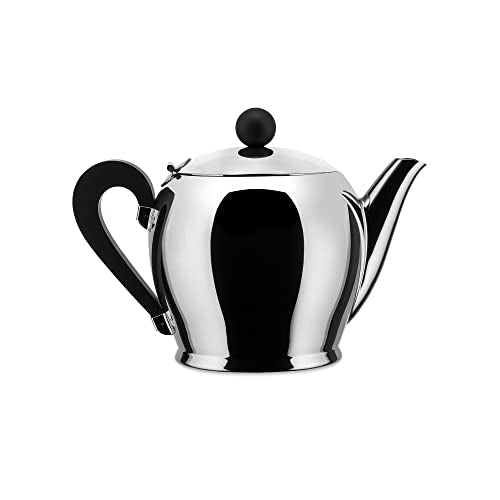 Alessi CA12/8 Bombé Teekanne aus Edelstahl 18/10 , 4.5 x 14.8 x 6.1 cm