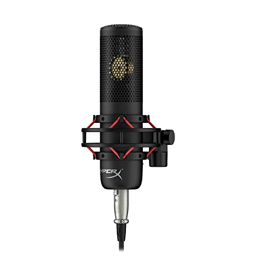 HyperX HX-MICQC-BK - Standalone Mikrofon mit umfangreichen Funktionen für Streamer Gamer