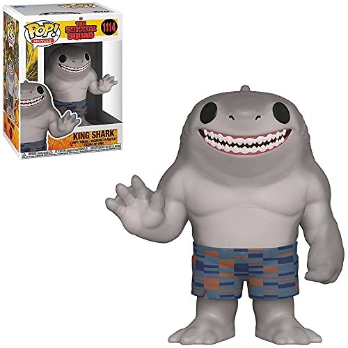 Funko Pop! Movies: TSS - King Shark - Suicide Squad 2 - Vinyl-Sammelfigur - Geschenkidee - Offizielle Handelswaren - Spielzeug Für Kinder und Erwachsene - Movies Fans - Modellfigur Für Sammler