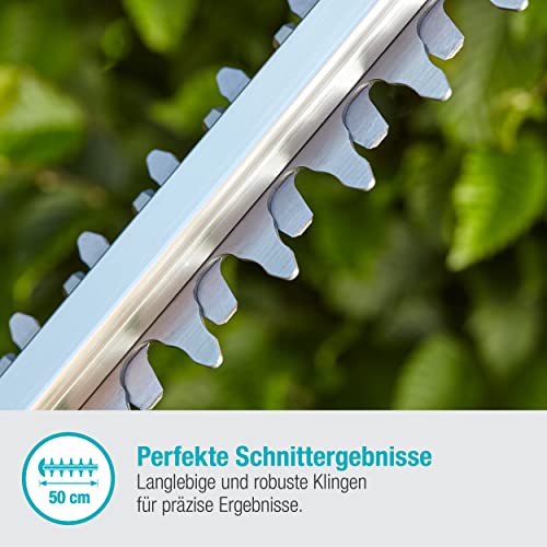 Gardena Akku-Heckenschere ComfortCut 50/18V-P4A Ready-To-Use Set: Heckenschneider mit ergonomischem Griff und Anschlagschutz, geringes Gewicht für bessere Handhabung, inkl. 18V P4A Akku (14730-20)