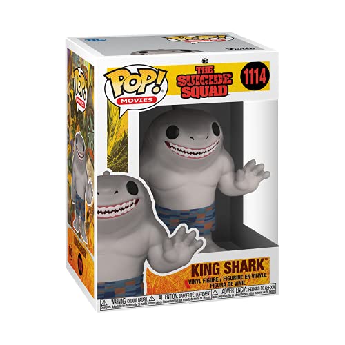 Funko Pop! Movies: TSS - King Shark - Suicide Squad 2 - Vinyl-Sammelfigur - Geschenkidee - Offizielle Handelswaren - Spielzeug Für Kinder und Erwachsene - Movies Fans - Modellfigur Für Sammler