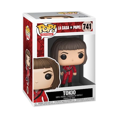 Funko Pop! Vinyl: Television: Money Heist: Tokio mit Mask Chase - Haus des Geldes - Vinyl-Sammelfigur - Geschenkidee - Offizielle Handelswaren - Spielzeug Für Kinder und Erwachsene - TV Fans