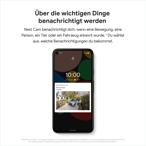 Google Nest Cam-Intelligente Überwachungskamera/Sicherheitskamera,Snow