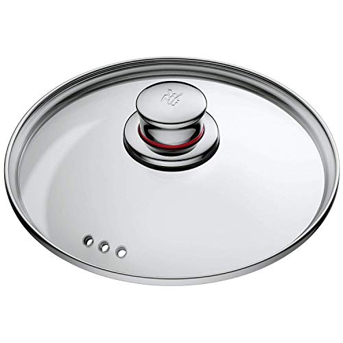 WMF Quality One Topfset Induktion 5-teilig, Kochtopf Set mit Glasdeckel, Cromargan Edelstahl poliert, Induktions Töpfe Set unbeschichtet, Dampföffnung