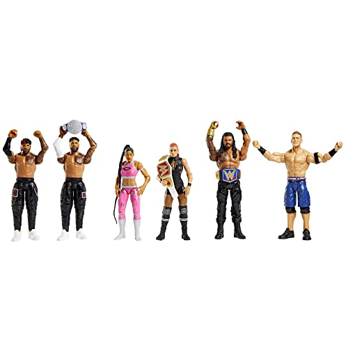 WWE HLL75 - WWE Championship Showdown Actionfiguren im 2er-Pack Big E vs Bobby Lashley, ca. 15 cm, Friday Night Smackdown Battle Pack für Kinder ab 6 Jahren