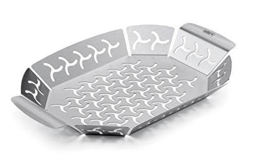 Weber 6677 Premium Grillkorb 19x27 cm, Gemüsekorb