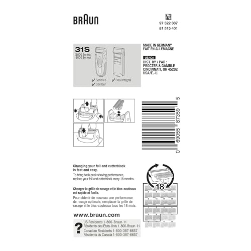 Braun Serie 3 30B Folien- und Schneider-Ersatzkopf