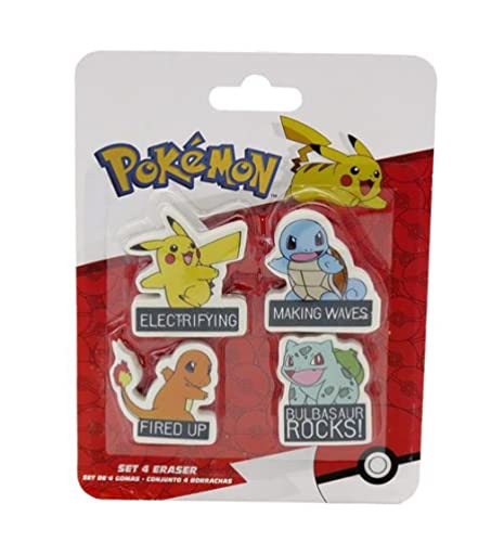 4 Radiergummis Pokemon