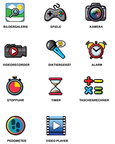 Accutime PAW4275 Kinder Smartwatch Paw Patrol, Kinderuhr mit Selfie Kamera, Foto & Video, Stoppuhr, 6 Spiele, 3 Hintergründe, 10 Zifferblätter, Diktiergerät, Fitness Tracker Uhr, Wecker, Rot