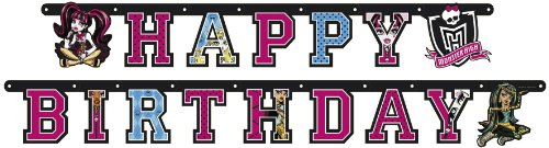 Amscan Monster High Buchstaben-Banner