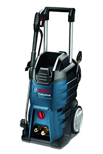 Bosch Lawn and Garden Professional Hochdruckreiniger GHP 5-75 (max. Druck 185 bar, 2.600 Watt, inkl. Bosch-Pistole, Rotordüse, verstellbare 3-in-1-Lanze) 0600910700 Schwarz/Blau