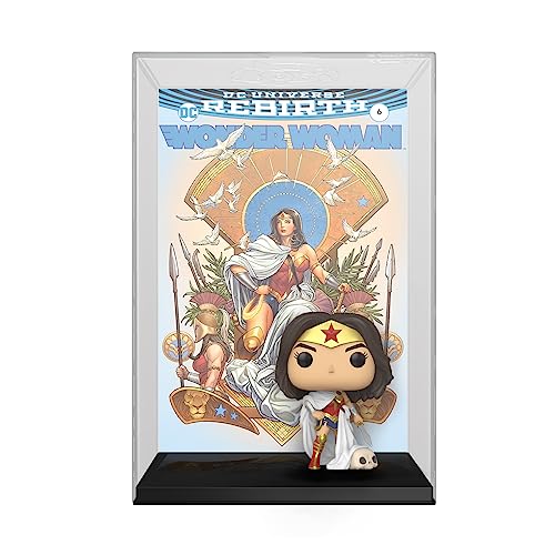 Funko Pop! Vinyl Comic Cover: Wonder Woman 80th - Wonder Woman - (Rebirth) On Throne - Vinyl-Sammelfigur - Geschenkidee - Offizielle Handelswaren - Spielzeug Für Kinder und Erwachsene