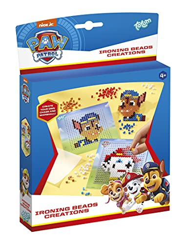 Totum Patrol Marshall und Chase Bügelperlen-Set mit vielen bunten Bügelperlen, 2x Bügelpapier und 2 Motiv-Vorlagen – TM Essentials 720039 Mittel