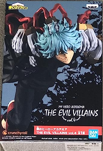 Banpresto Tomura BP18934 Actionfigur Shigaraki - My Hero Academia - The Evil Villains Vol.4, 10 cm, Mehrfarbig, Bunt, M