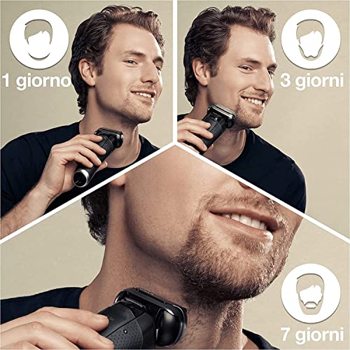Braun Series 9 Pro+ Elektrorasierer, Reinigungsstation, Wet & Dry, 9560cc, Schwarz