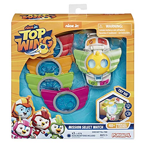 Top Wing Elektronische Armbanduhr mit Flügeln der Charaktere, Spielzeug für Kinder, französische Version